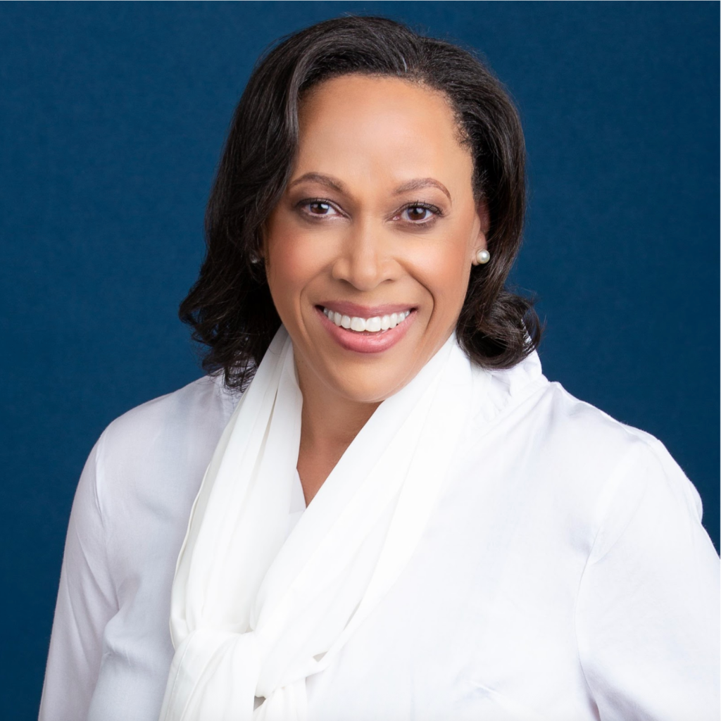 CEO Vickie Miller smiling confidently.